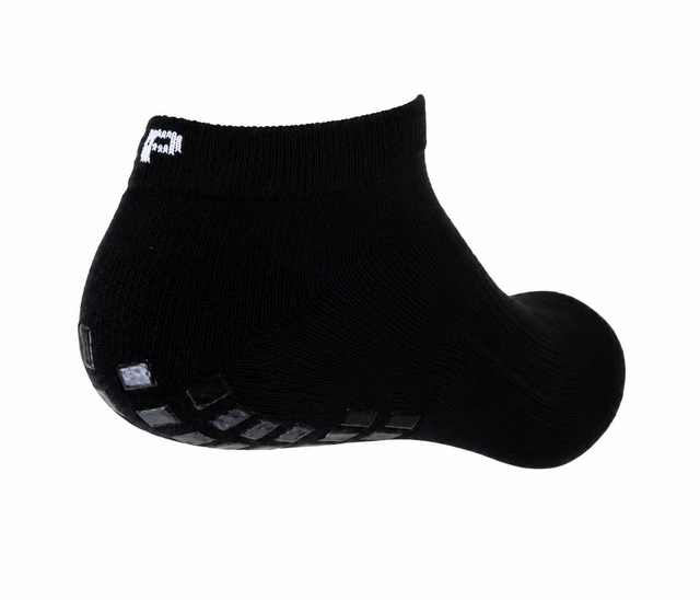 Black Ankle Length Grip Socks (4 Pairs)