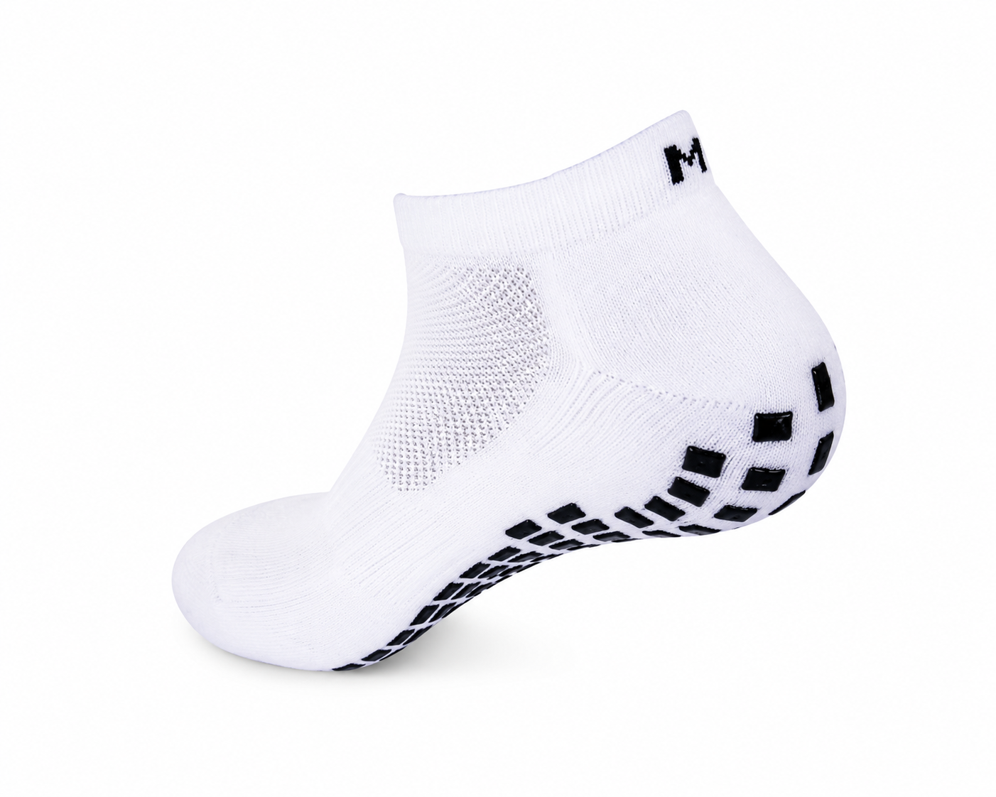 White Ankle Length Grip Socks (4 Pairs)