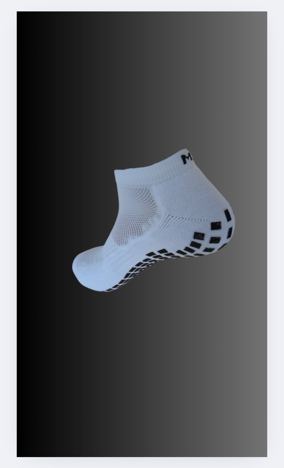 White Ankle Length Grip Socks (4 Pack)