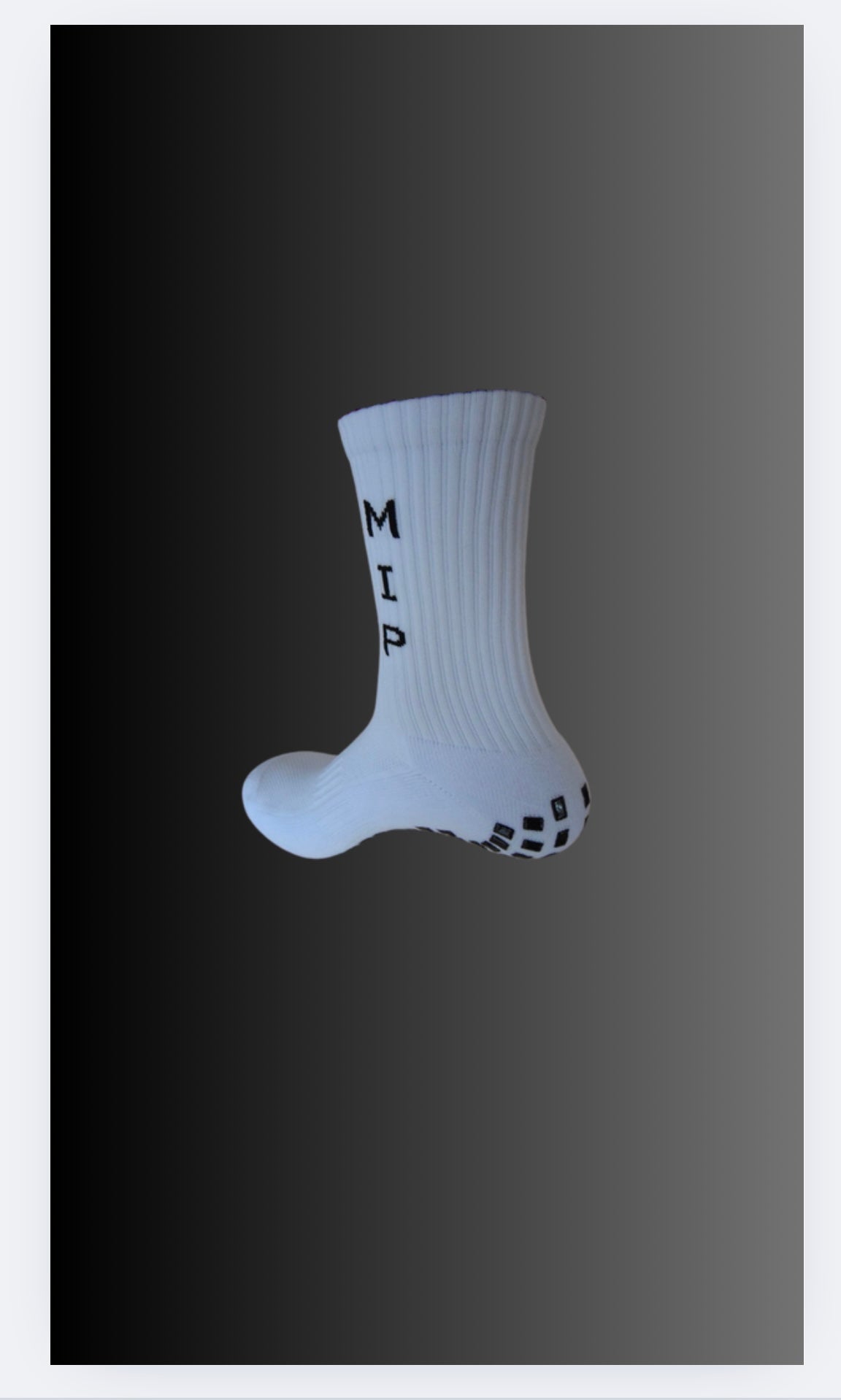 White Calf Length Grip Socks (4 Pack)