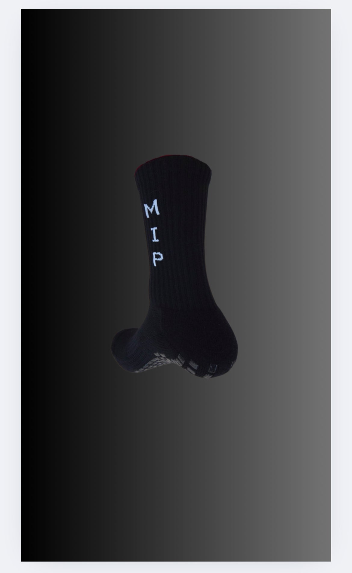 Black Calf Length Grip Socks (4 Pack)