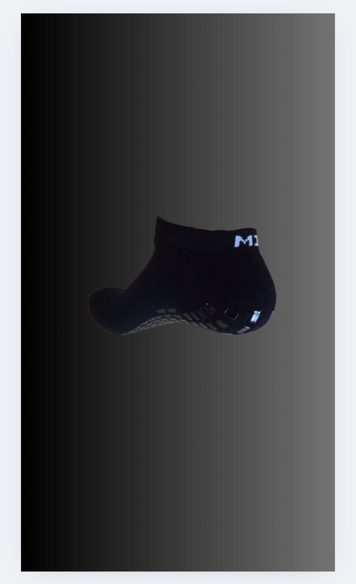 Black Ankle Length Grip Socks (4 Pack)