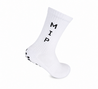 White Calf Length Grip Socks (4 Pairs)