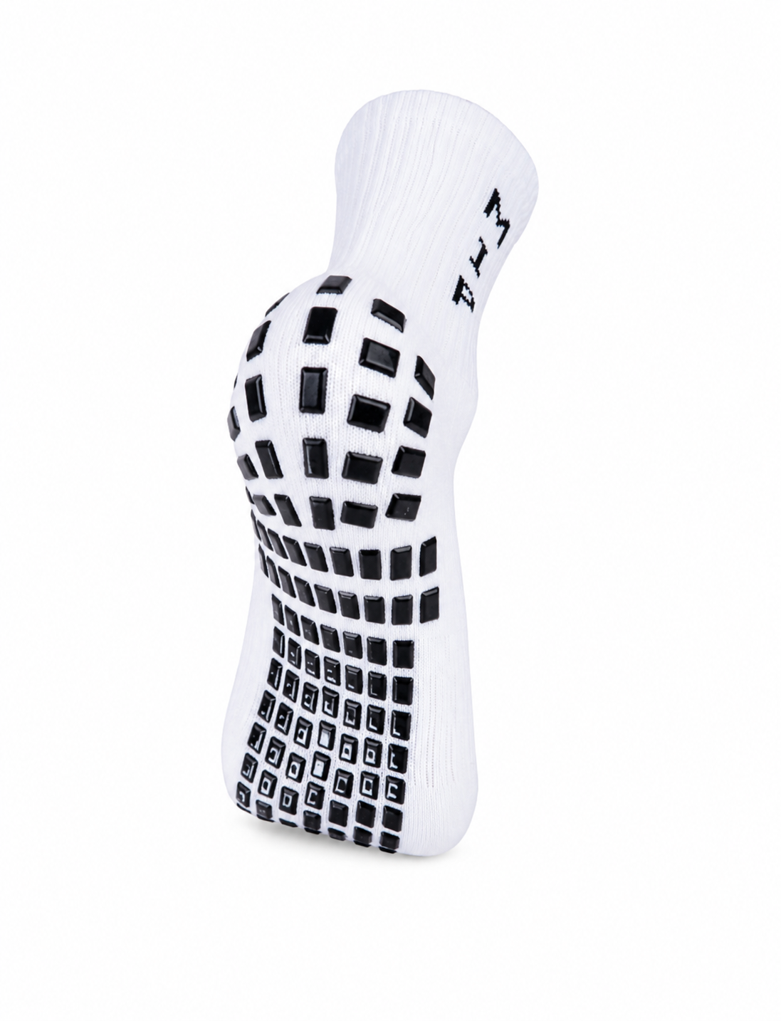 White Calf Length Grip Socks (4 Pairs)