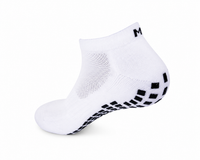 White Ankle Length Grip Socks (4 Pairs)
